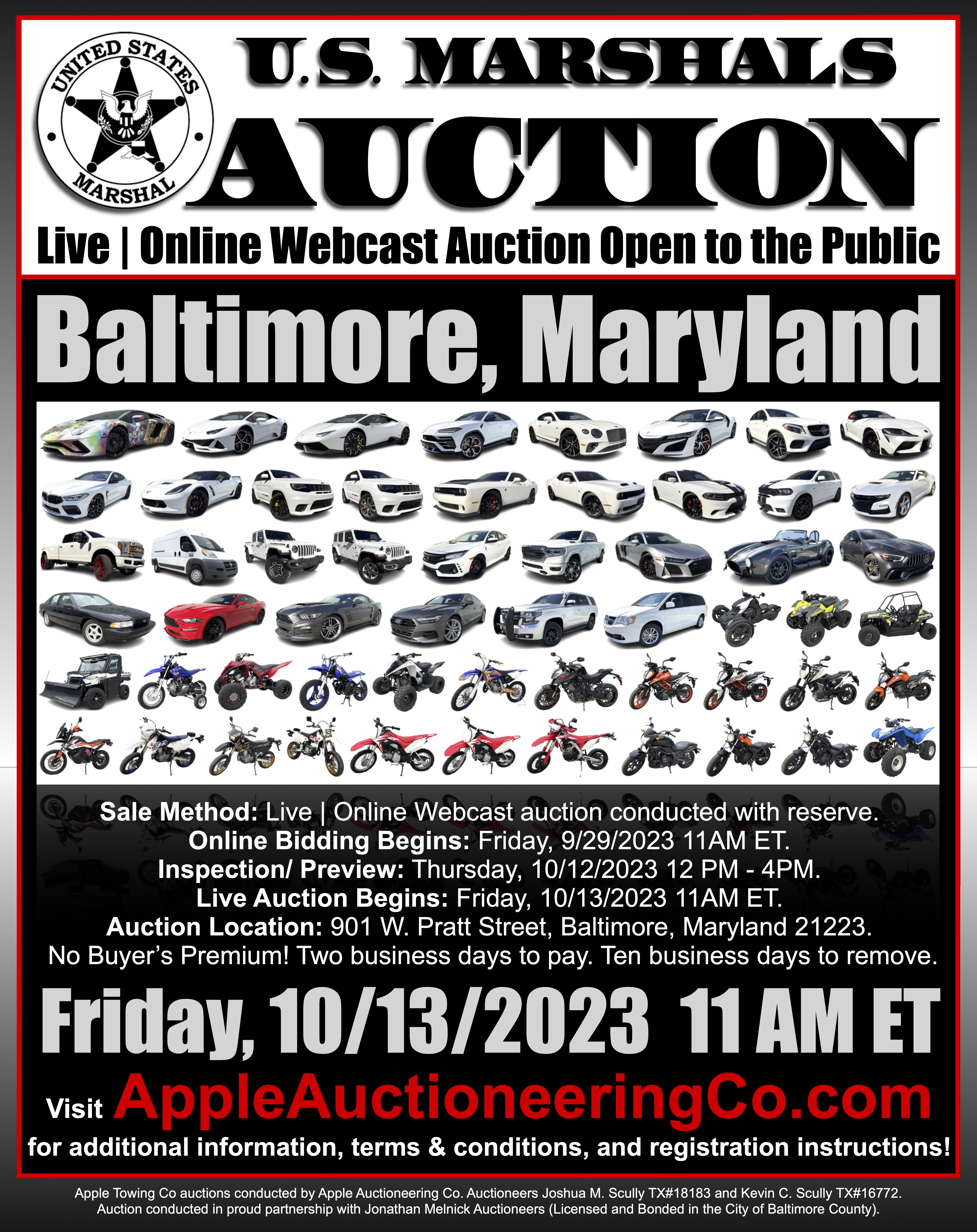 U.S. Marshals Accessories Auction